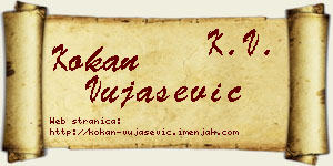 Kokan Vujašević vizit kartica